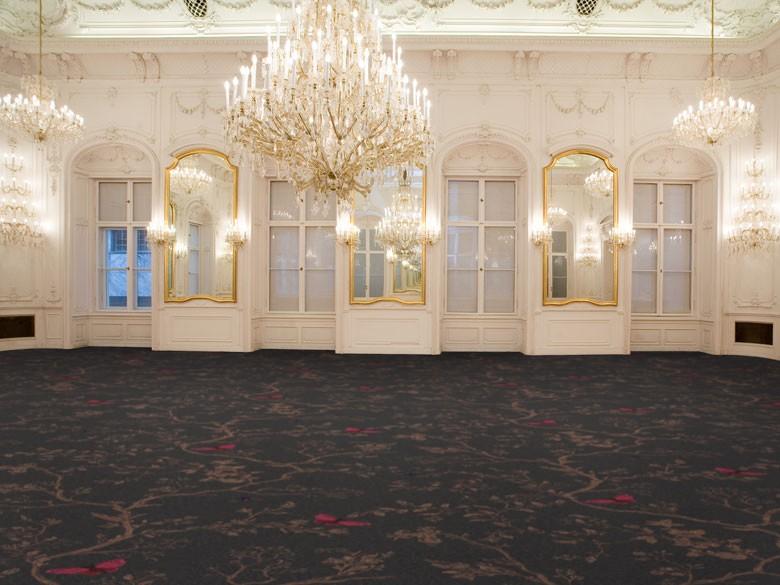 8/50155 - Timorous Beasties Collection by Brintons carpet in ballroom